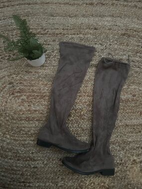 KNEE HIGH SUEDE BOOTS